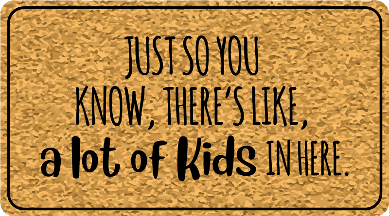 Informatiivinen sisääntuloteksti lauseke vinyylimatto - Tenstickers