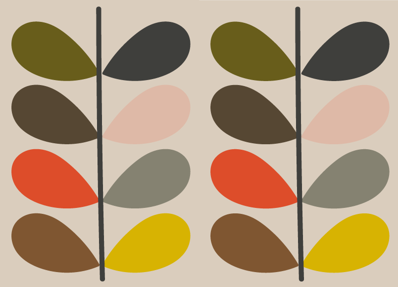 Orla kiely moderni vinyylimatto - Tenstickers