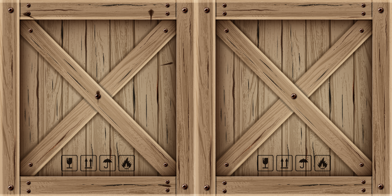 Materiaalivaikutus - puukotelo puu aiheinen vinyylimatto - Tenstickers