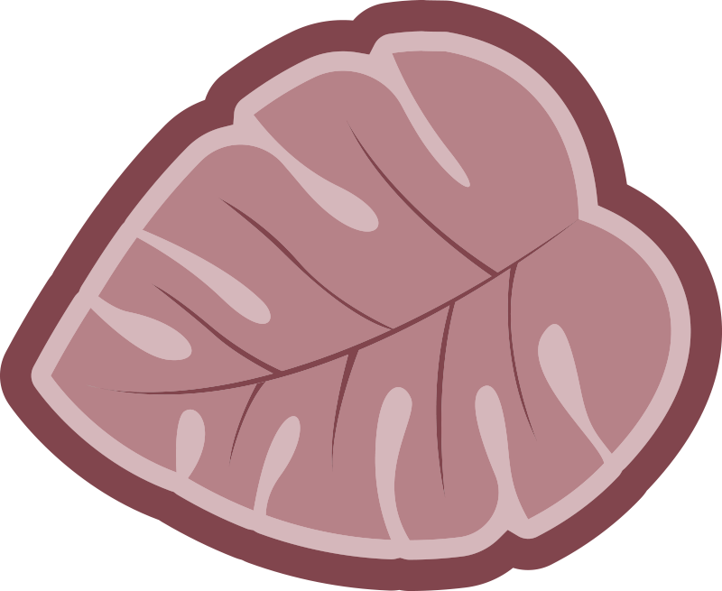 Kasvitieteellinen lehtien muoto kukka vinyylimatto - Tenstickers