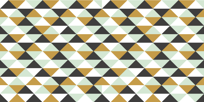 Kolmionmuotoinen mosaiikkijärjestely vinyylimatto - Tenstickers