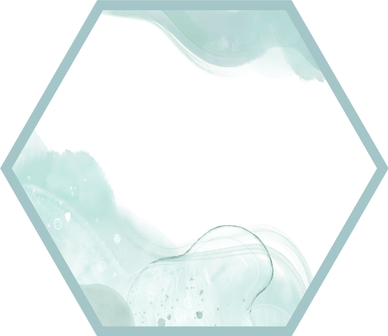 Pehmeät turkoosit pyörteet minimalistinen vinyylimatto - Tenstickers