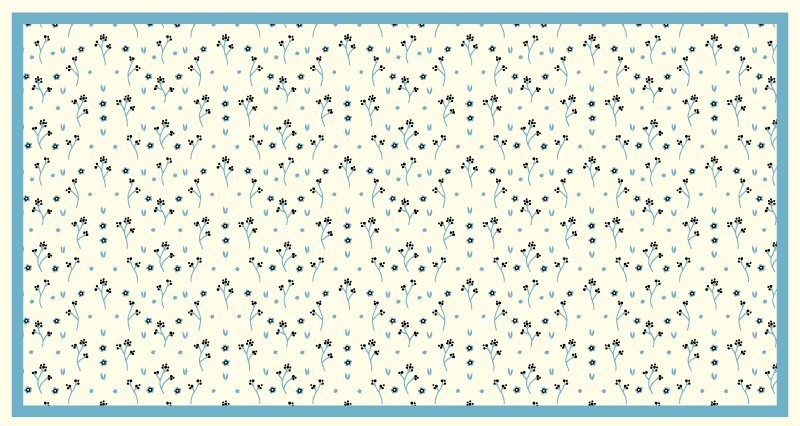 Vinyylimatto makuuhuoneeseen hienovaraisella kasvimotiivilla - Tenstickers