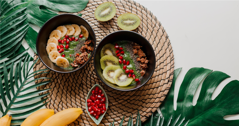 Terveellinen hedelmäkulho vinyylimatto keittiöön - Tenstickers