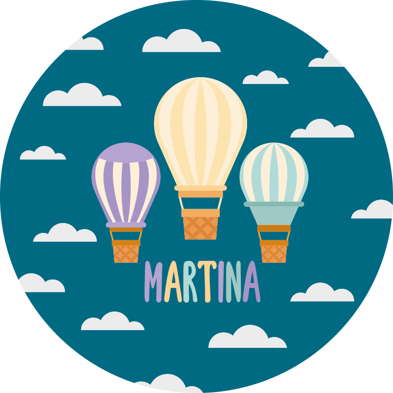 Ilmapalloja nimellä vinyylimatto - Tenstickers