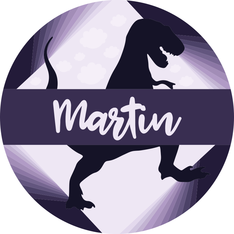 Velociraptor nimellä vinyylimatto - Tenstickers