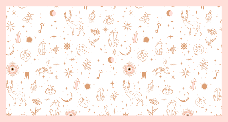 Taivaallinen minimalistinen vinyylimatto vauvan huoneeseen - Tenstickers