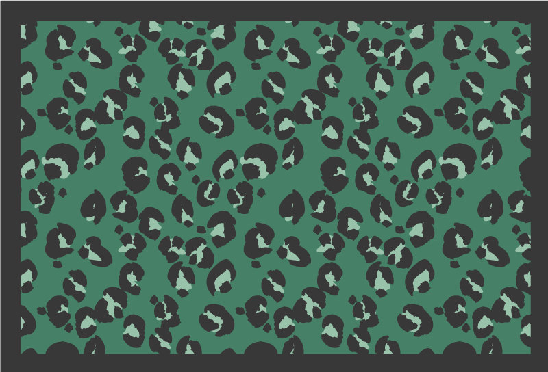 Vihreä leopardikuvio eläin vinyylimatto - Tenstickers