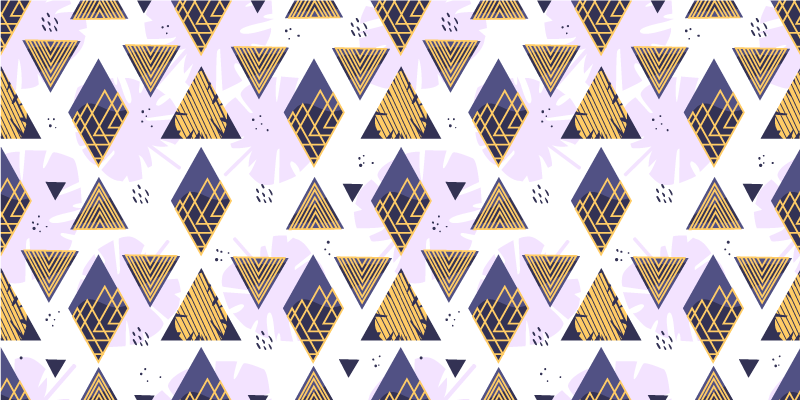 Kolmion muotoinen marmorikuvio geometrinen vinyylimatto - Tenstickers