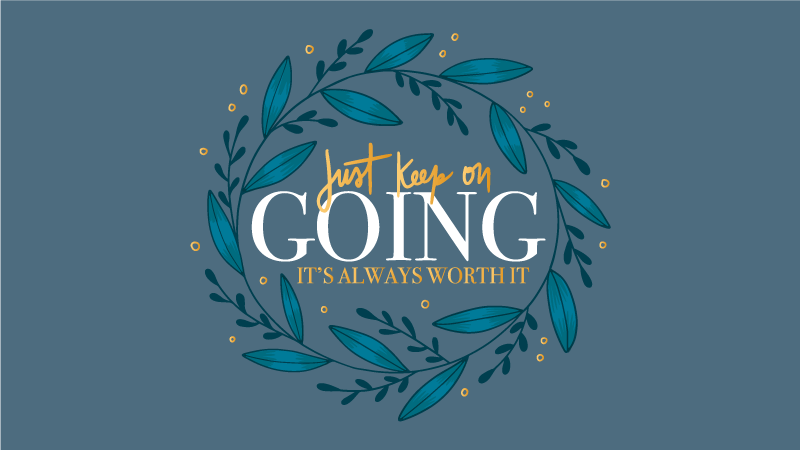 Jatka vain lauseke vinyylimatto - Tenstickers