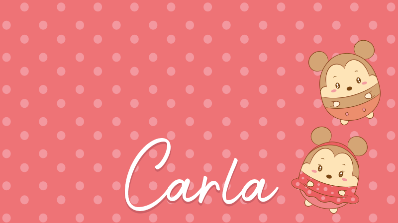 Nimeltään varustettuja hiiripoikasia vinyylimatto - Tenstickers