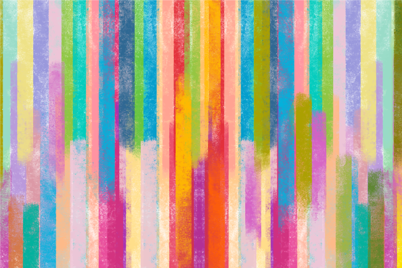 Eloisia raidallisia kuvioita puu vinyylimatto - Tenstickers