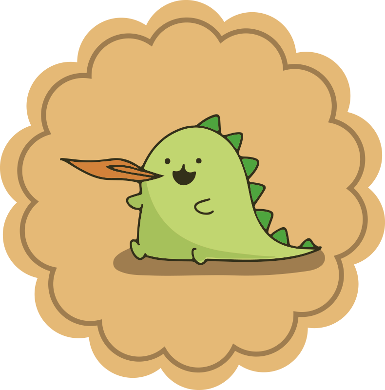 Vihreä sarjakuvahahmo lastenhuone vinyylimatto - Tenstickers