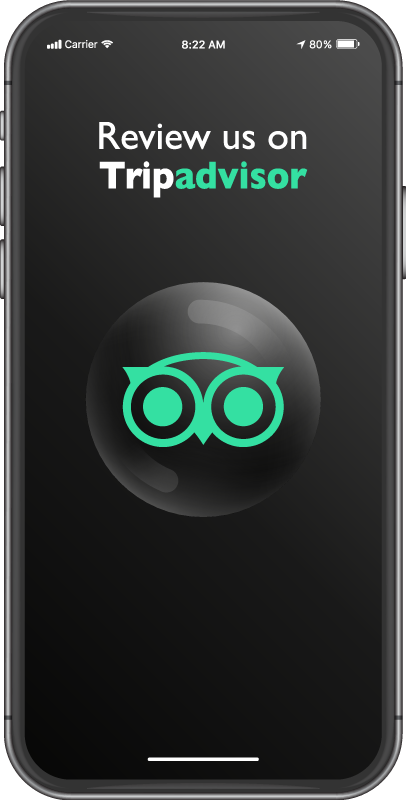 Arvostele meidät tripadvisorissa vinyylimatto alennuksessa - Tenstickers