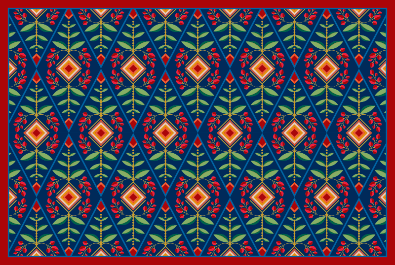 Kasvi-geometrinen vinyylimatto - Tenstickers