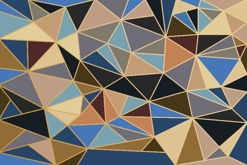 Kolmio-aihe geometrinen vinyylimatto - Tenstickers