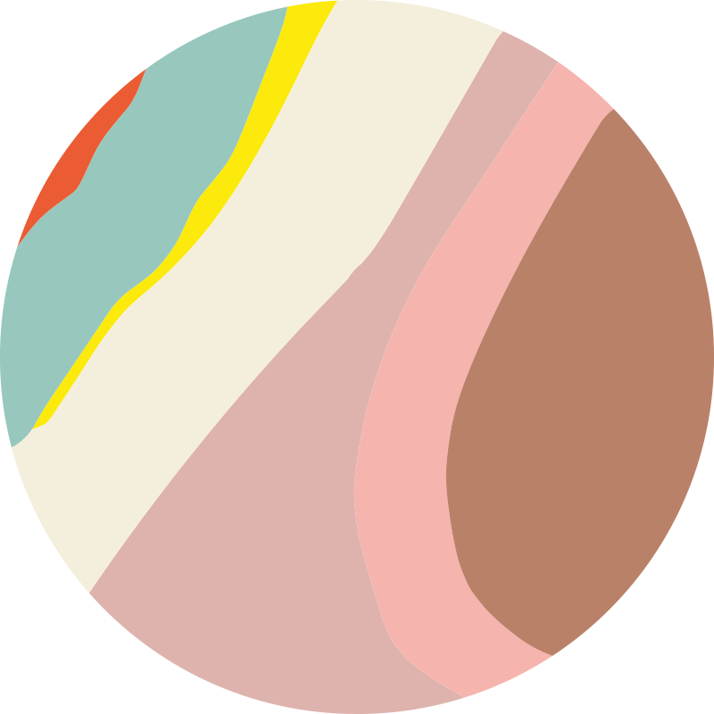 Lempeät sävyvirrat pyöreä vinyylimatto - Tenstickers