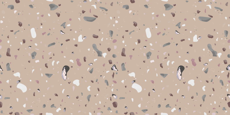 Beige terrazzo laatta vinyylimatto - Tenstickers