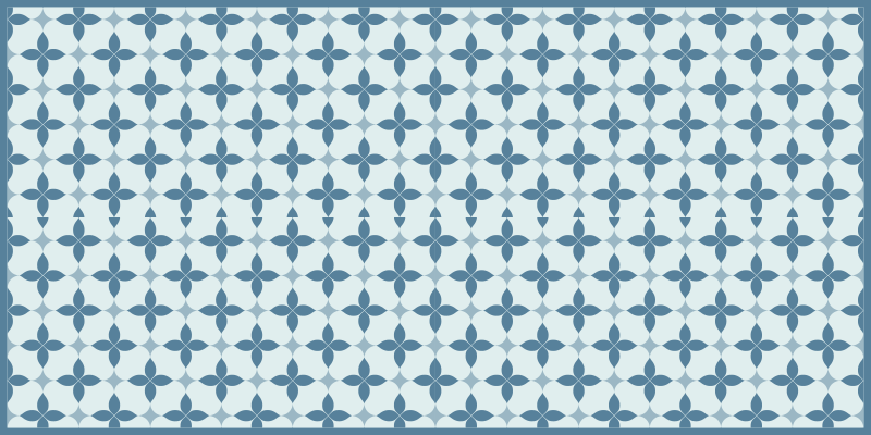 Ajaton kasvitieteellinen aihe kaakeli vinyylimatto - Tenstickers