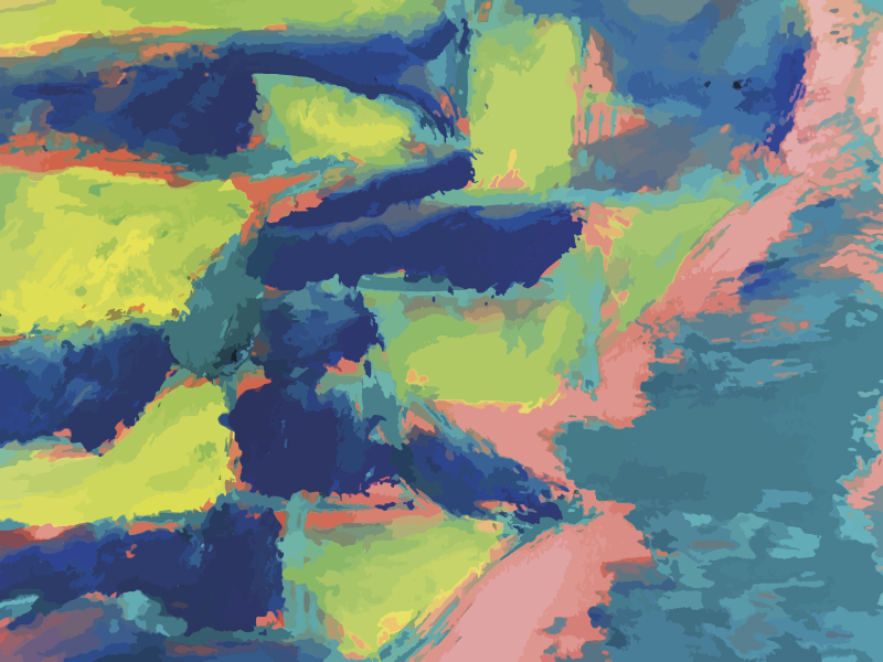 Moderni vinyylimatto abstraktit väriosat - Tenstickers