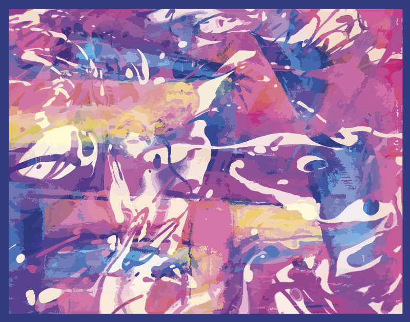 Värikäs abstrakti pyörre vinyylimatto - Tenstickers