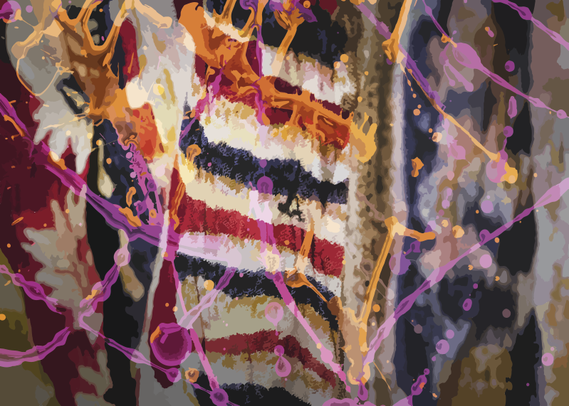 Abstrakti väri virta tekstuuri vinyylimatto - Tenstickers