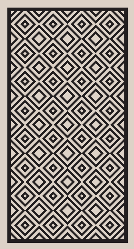 Timanttikuvion leikki geometrinen vinyylimatto - Tenstickers