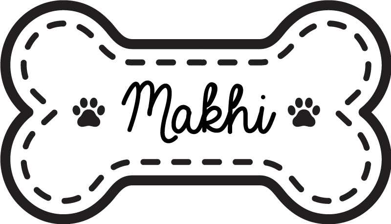 Koiran luun muoto nimi vinyylimatto - Tenstickers