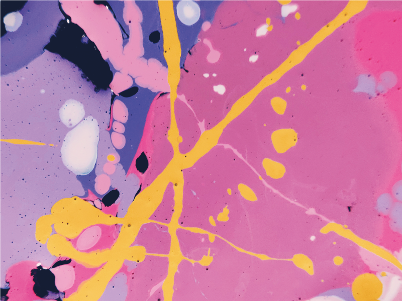 Värikkäitä abstrakteja roiskeita tekstuuri vinyylimatto - Tenstickers