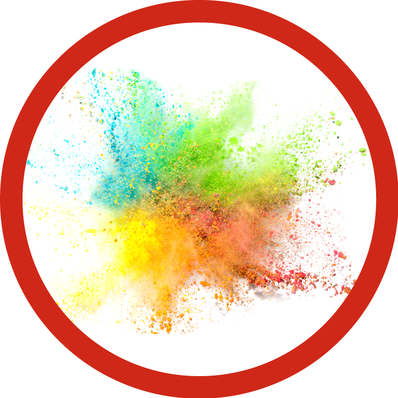 Värikäs räjähdysvaikutus Vinyylimatto makuuhuoneeseen - Tenstickers