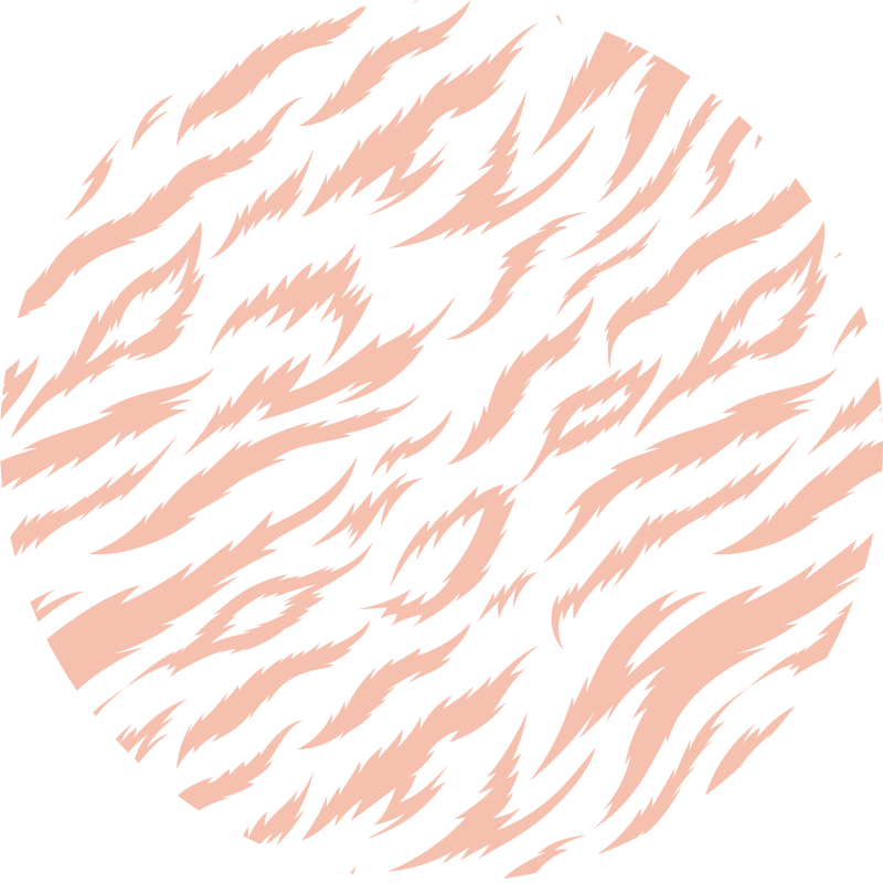 Vaaleanpunainen eläin tulosta vinyylimatto eläinpainatus - Tenstickers