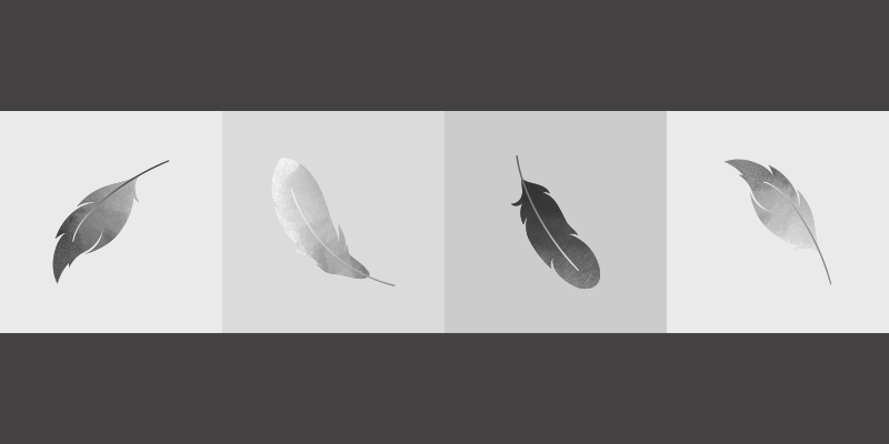 Höyhen minimalismi eläin vinyylimatto - Tenstickers