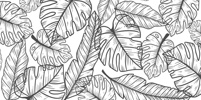 Lehtiviidakkoteema vauvan huoneen vinyylimatto - Tenstickers