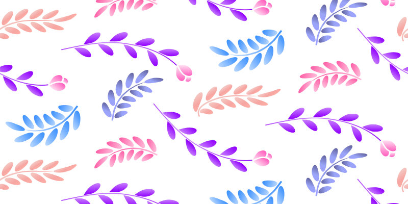 Kukka vinyylimatto kasvi-lehtielementti - Tenstickers