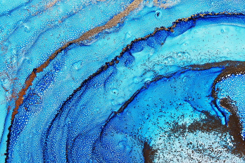 Valtameren aalto-aihe marmori vinyylimatto - Tenstickers