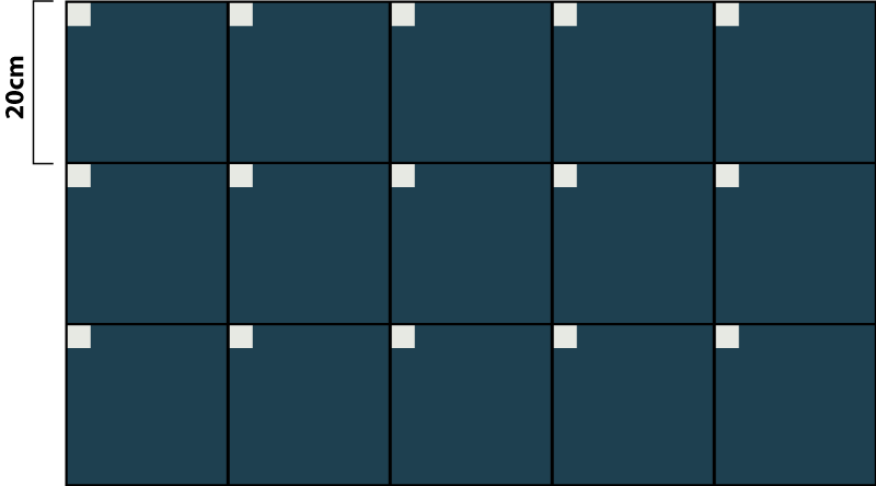 Syvän sininen rakenne kaakeli vinyylimatto - Tenstickers