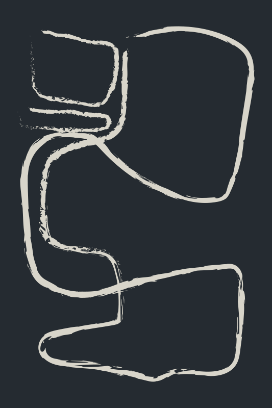 Abstrakteja viivakuvioita minimalistinen vinyylimatto - Tenstickers