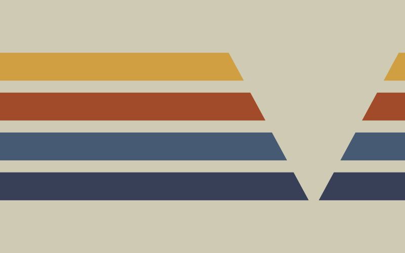 Chevron-raitakuvio geometrinen vinyylimatto - Tenstickers