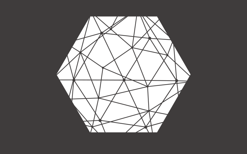 Abstrakti kuusikulmainen kuvio geometrinen vinyylimatto - Tenstickers