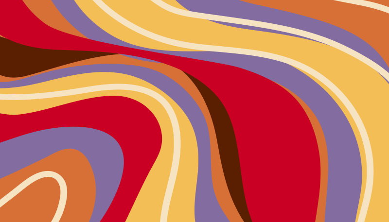 Eloisat väriaallot moderni vinyylimatto - Tenstickers