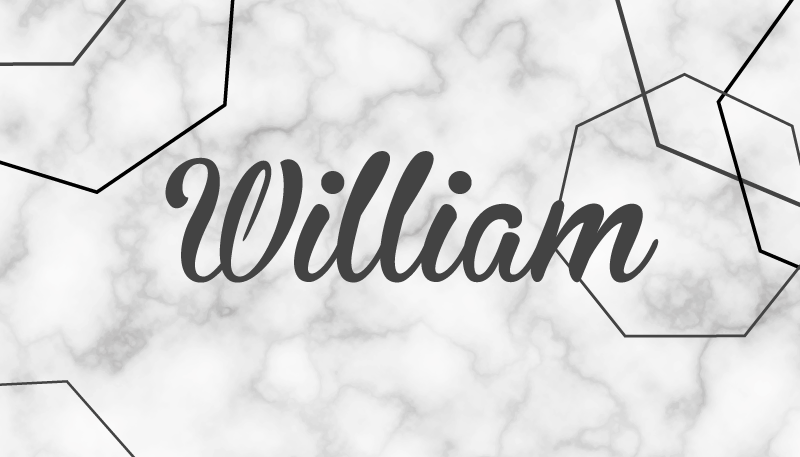 Viileä marmori henkilökohtainen nimi vinyylimatto - Tenstickers