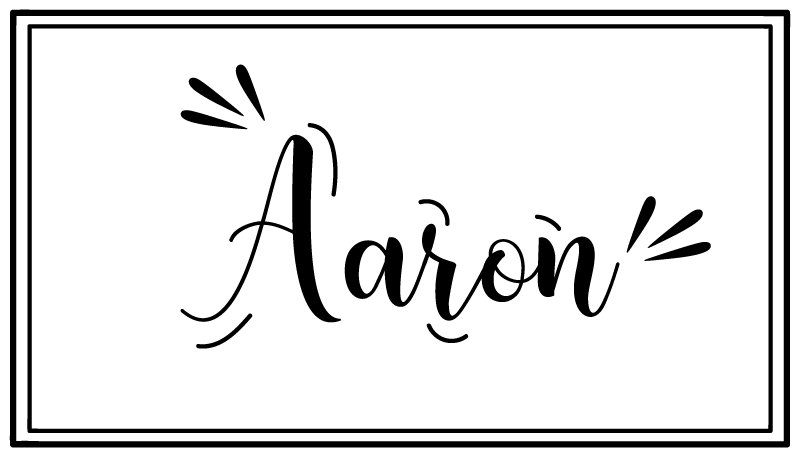 Minimalistinen mukautettu nimi Vinyylimatto makuuhuoneeseen - Tenstickers