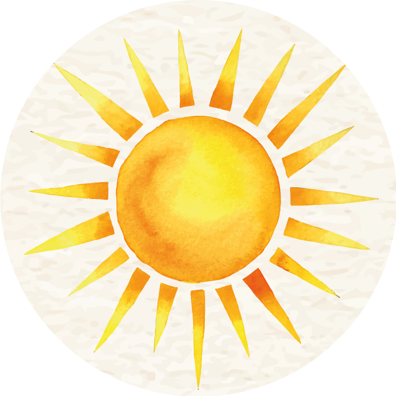 Keittiö pohjoismainen kuuma aurinko skandinaavinen vinyylimatto - Tenstickers