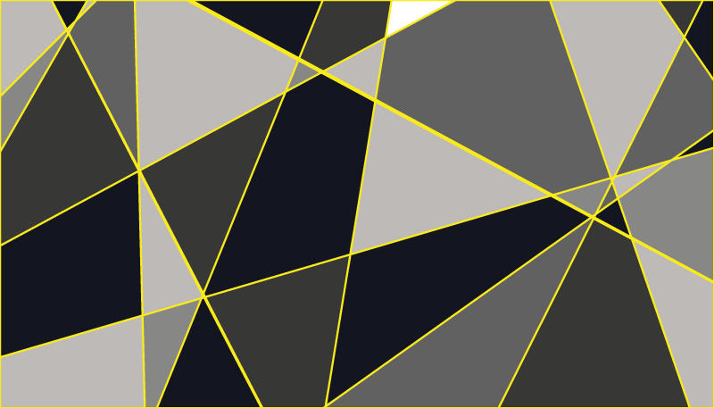 Harmaat kolmioviivat geometrinen vinyylimatto - Tenstickers