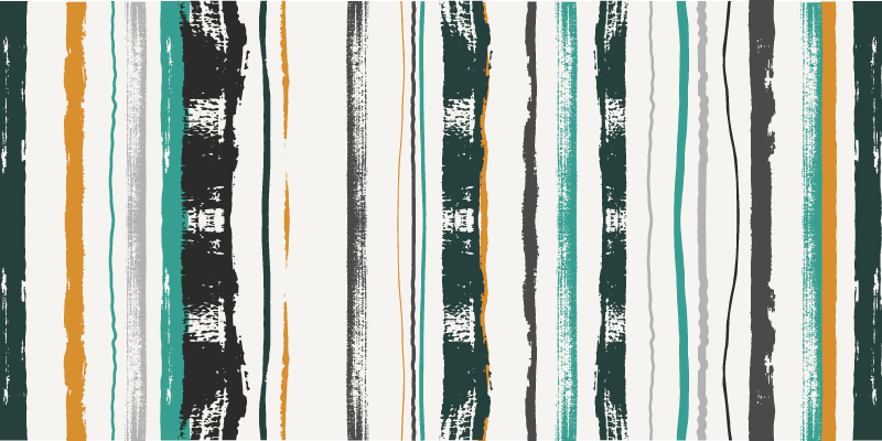 Silmiinpistävä lineaarinen motiivi raidallinen vinyylimatto - Tenstickers