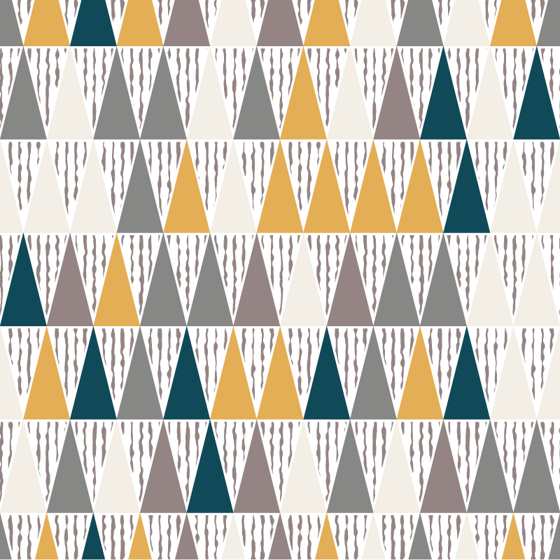 Kolmionmuotoiset sävysegmentit geometrinen vinyylimatto - Tenstickers