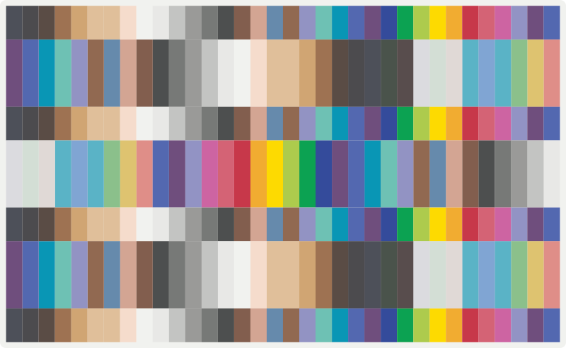 Värikäs raitakuvio vinyylimatto - Tenstickers