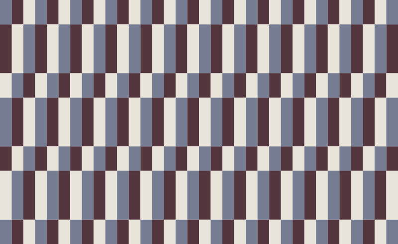 Ruskean ja valkoisen neliön mosaiikki vinyylimatto mosaiikki - Tenstickers