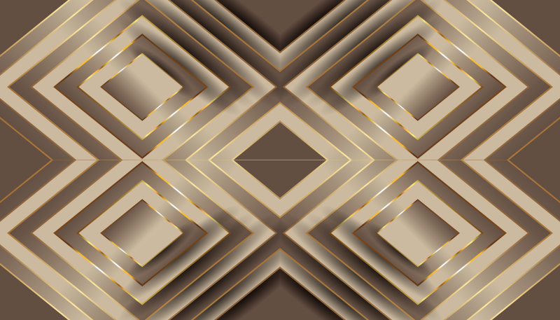 Elegantti geometrinen sommitelma keittiön vinyylimatto - Tenstickers