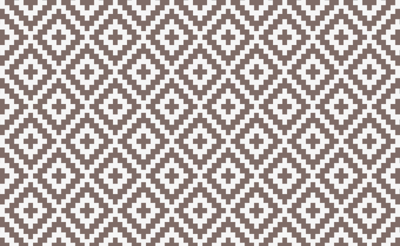 Geometriset harmaat timantit keittiön vinyylimatto - Tenstickers